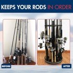 24-Rod Fishing Rod Holder for Easy Storage