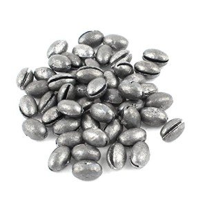 50 PCS Flat Round Egg Lead Fishing Weights