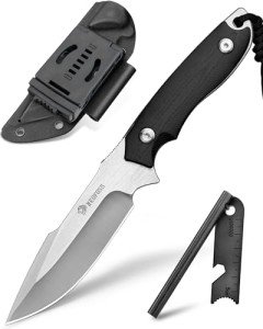 NedFoss Survival Knife with Fire Starter & Sheath