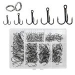 200 Pack Treble Hooks Kit for All Fishing Needs