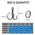 200 Pack Treble Hooks Kit for All Fishing Needs