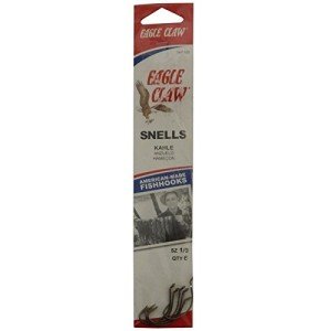 Eagle Claw Snelled Hooks 1/0 - Bronze Finish
