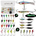 Dovesun Ice Fishing Jig and Lure Kit - 34pcs