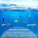 Dovesun Ice Fishing Jig and Lure Kit - 34pcs