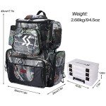 Waterproof Fishing Tackle Backpack with 4 Trays