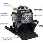Waterproof Fishing Tackle Backpack with 4 Trays