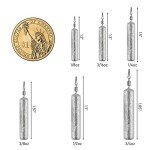 Dr.Fish 50 Pack Drop Shot Weights with Swivels