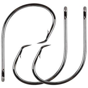 80PCS Extra-Sharp Circle Fishing Hooks 3/0