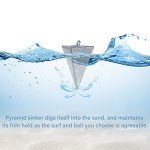 Pyramid Sinkers for Saltwater Fishing Tackle
