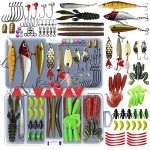 Fishing Lures Kit with Tackle Box and Baits