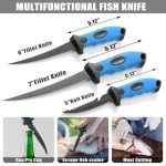 10-Piece Stainless Fish Fillet Knife Set