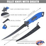 10-Piece Stainless Fish Fillet Knife Set