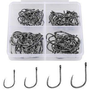 Premium Fishing Hooks with Portable Box - 500/100 PCS