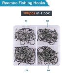 Premium Fishing Hooks with Portable Box - 500/100 PCS