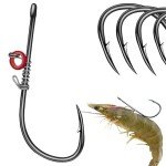 Xuvrir 6-Pack Barbed Fishing Hooks for Shrimp