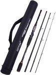 Lightweight 4-Piece Baitcasting Fishing Rod - 8ft