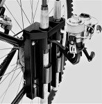 Bike Mounted Fishing Rod Holder for 2 Poles