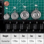 Dr.Fish 5 Pack Disc Sinkers for Catfish and Bass