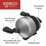 Zebco 33 Spincast Reel & Telescopic Rod Combo