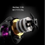 Lacusmall 7.2:1 Baitcaster Reel with Alarm