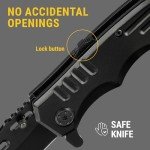 Spring Assisted Folding Pocket Knife - 3.4 Inch Blade