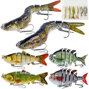 6-Piece Multi Jointed Lure Kit for All Waters