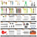 PLUSINNO 3-Layer Tackle Box with 415 Fishing Lures