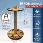 Rush Creek 30" Round Spinning Rod Rack