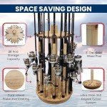 Rush Creek 30" Round Spinning Rod Rack