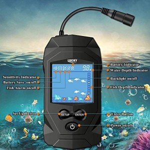 LUCKY Portable Fish Finder for Kayaks and Boats