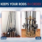 Rush Creek 30" Round Spinning Rod Rack