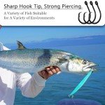 10-Pack High-Carbon Steel Circle Fishing Hooks