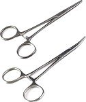 Versatile 5" Stainless Steel Fishing Forceps Set