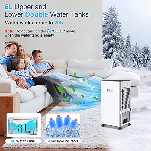 3-IN-1 Portable AC Unit with Remote Control