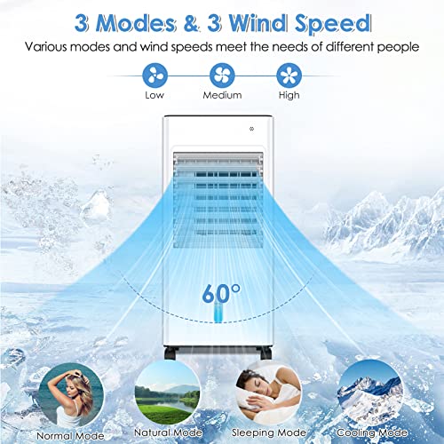 3-IN-1 Portable AC Unit with Remote Control