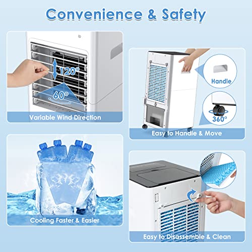 3-IN-1 Portable AC Unit with Remote Control