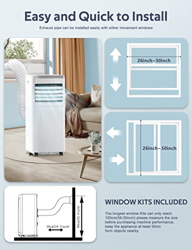 ZAFRO 8,000 BTU Portable AC Unit - White