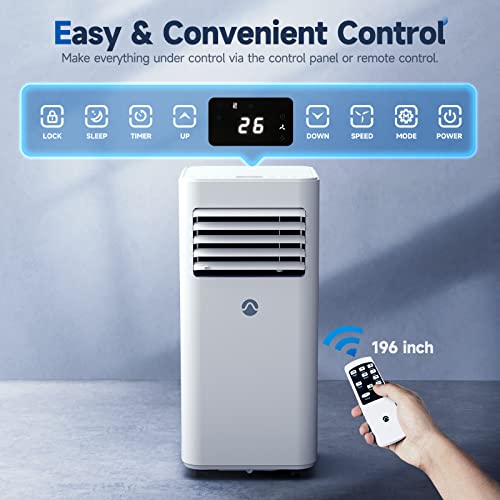 10,000 BTU Portable 3-in-1 AC with Remote Control