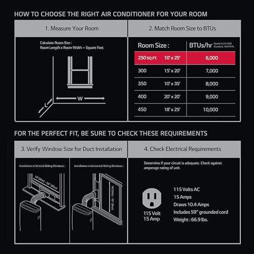 LG Portable AC for 250 Sq.Ft. Rooms