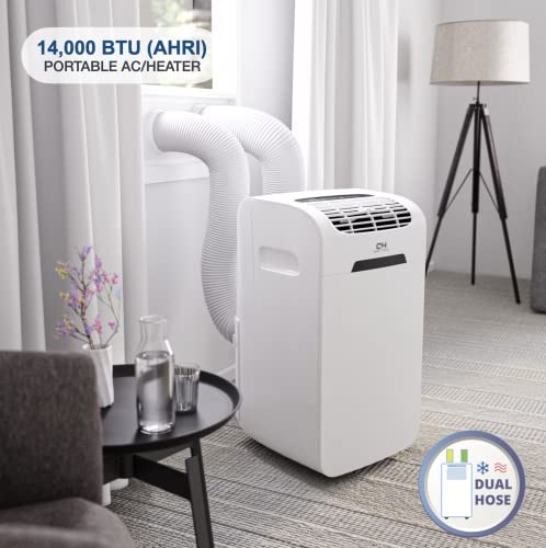 14,000 BTU Dual Hose Portable Air Conditioner with Heater