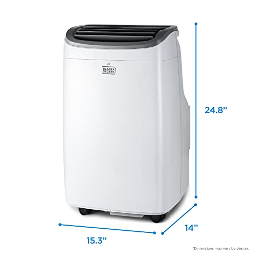 8,000 BTU Portable AC with Remote Control by BLACK+DECKER