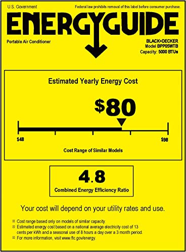 Black+Decker 8,000BTU Portable AC with Remote Control