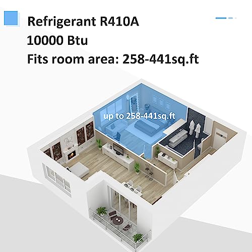Mobile AC with Cooling, Dehumidifier, and Ventilation