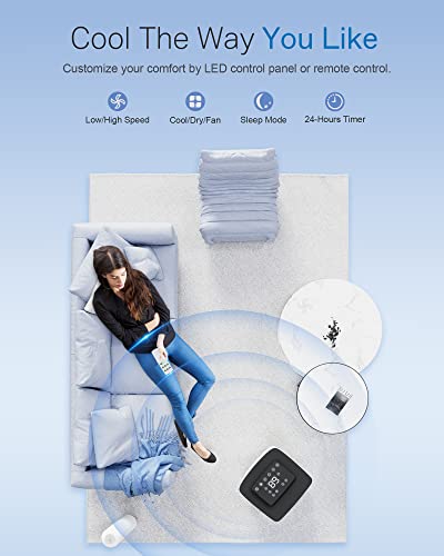 10k BTU Portable AC with Dehumidifier & Remote