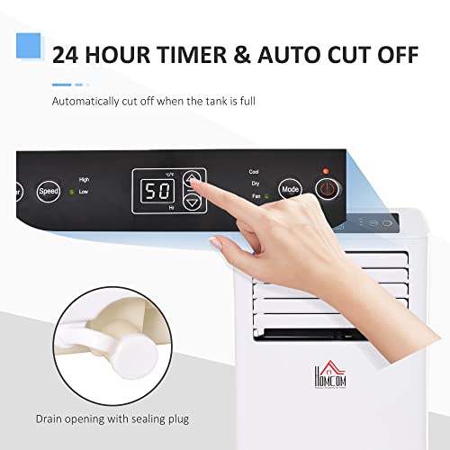 Mobile AC with Cooling, Dehumidifier, and Ventilation