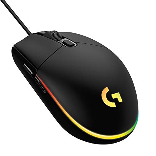 Logitech G203 RGB Wired Gaming Mouse, 8,000 DPI