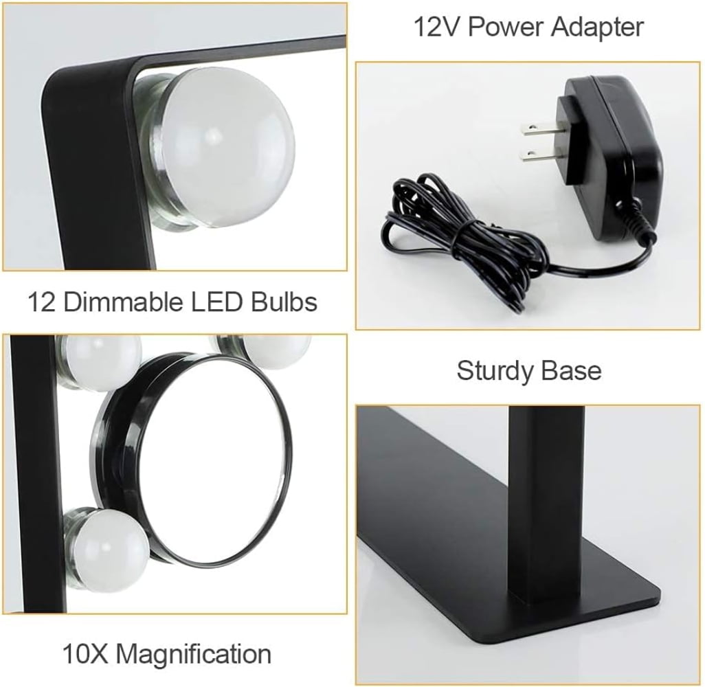 Depuley 18" Dimmable Hollywood Vanity Mirror