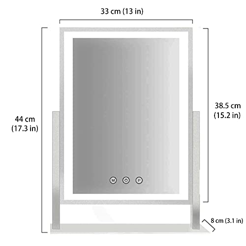 Hollywood Lighted Makeup Mirror with 5X Magnification