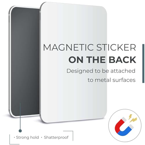 Mavoro 2-Pack Magnetic Acrylic Locker Mirrors