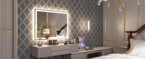STARLEAD Dimmable LED Bathroom Mirror with Bluetooth